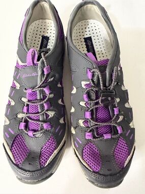 Eddie Bauer Gray & Purple Athletic Sneakers